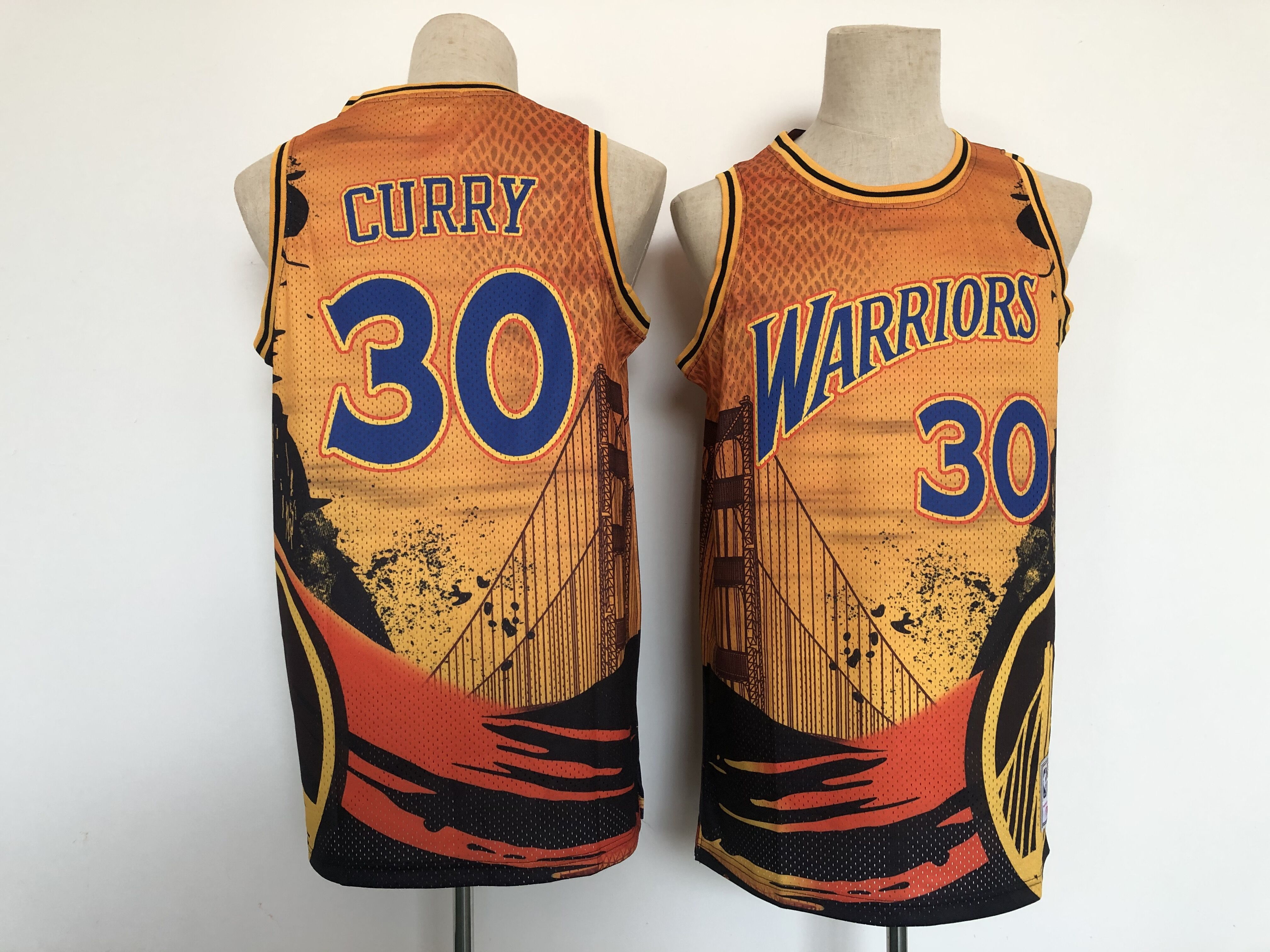 Men Golden State Warriors #30 Curry Yellow San Francisco Edition 2021 NBA Jerseys